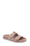 Fendi Embroidered Velvet And Jacquard Feel Slippers In Pink