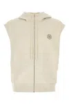 Fendi Felpa In Misto Cotone Stretch Crema Mealngè  Uomo