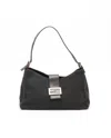 Fendi Felt Shoulder Bag In Gray