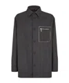 Fendi Gray Cashmere Go-to Jacket In Black