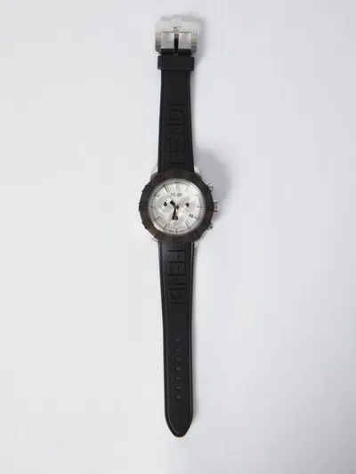 Fendi Fendastic Watch In Black