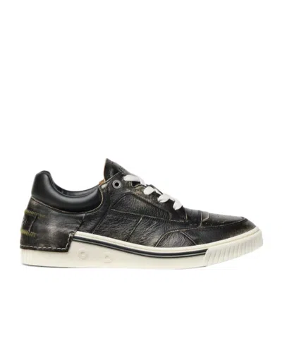 Fendi Fender Trainers Black Leather High-tops In Multi