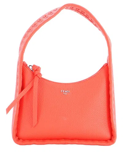 Fendi Fendessence Hobo Selleria Leather Mini (authentic Pre-loved) In Orange