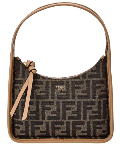 Fendi Mini Fendessence Tote Bag In Brown