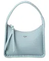 Fendi Fendessence Mini Leather Hobo Bag In Blue