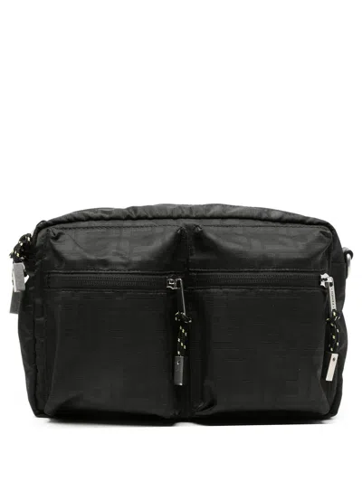 Fendi Black Ff Light Medium Crossbody Bag