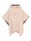 Fendi Junior Cape Wool In Neutral