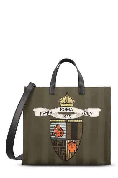 Fendi Club Tote Bag In Green
