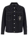 Fendi Crest Jacket With Chest Pockets And Contrast Stitching In Black