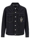 Fendi Blue Jeans Jacket In Blue