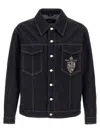 Fendi Blue Jeans Jacket In Blue