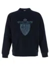 Fendi Crest Crew Neck Sweatshirt In Blue