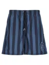 Fendi Pequin Nylon Swim Boxer In Blue