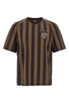 Fendi Striped Crew Neck Short Sleeve T-shirt
