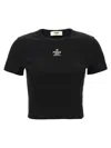Fendi Women Black Stretch Cotton T-shirt In Black