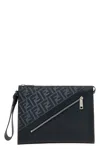 Fendi Men ' Diagonal' Pouch In Blue
