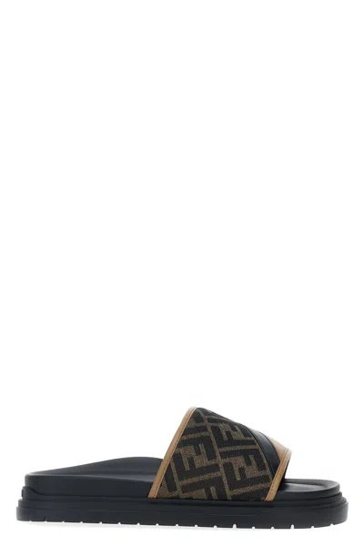 FENDI FENDI 'FENDI DIAGONAL' SANDALS