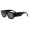 Fendi Diagonal Smoke Square Men's Sunglasses Fe40156i 01a 54