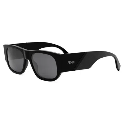 Fendi Diagonal Smoke Square Men's Sunglasses Fe40156i 01a 54