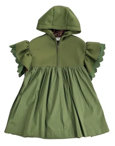 Fendi Babies'   Dress Toddler Girl Midi Dress Green Size 6 Polyester