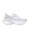Fendi Light Mesh Sneakers Chunky Sole Pull Tab In White