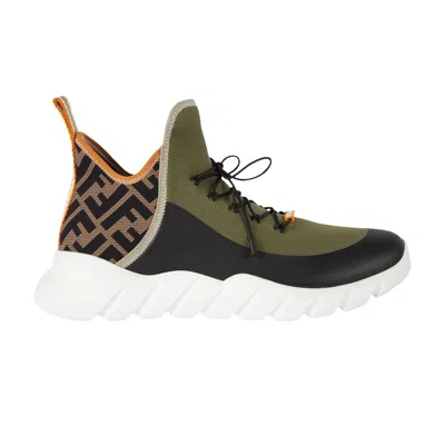 Pre-owned Fendi Fabric Runners 'green' | Men's Size 8.5