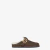 Fendi Open-heel Muller Shoes In Brown