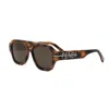 Fendi The Graphy 55mm Geometric Sunglasses