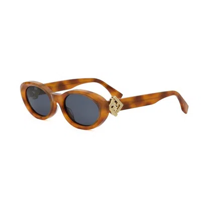 Fendi Fe40140u 56v Havana Sunglasses In Brown