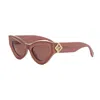 Fendi Ff Diamond Logo Acetate Cat-eye Sunglasses