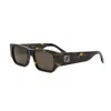 Fendi Ff Squared Fe40144i 52e In Dark Havana Brown