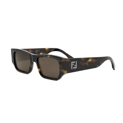 Fendi Ff Squared Fe40144i 52e In Dark Havana Brown