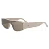 Fendi Ff Squared Fe40167i 57e In Neutral