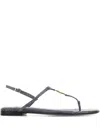 Fendi Ffold Snakeskin Sandal In Gray