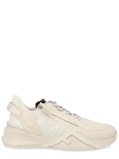 Fendi Flow Leather Sneaker In Multi