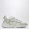 Fendi Flow Sneaker In White Mesh And Suede Women In White