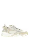 Fendi Chunky Sole Mesh Panels Sneakers In White