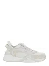 Fendi Chunky Sole Mesh Panels Sneakers In White