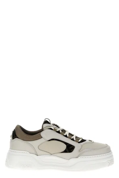Fendi Force Low-top Leather Sneakers In Animal Print