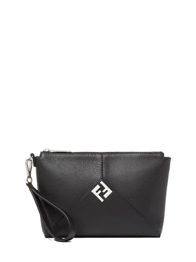 Fendi Him Pouch In Black