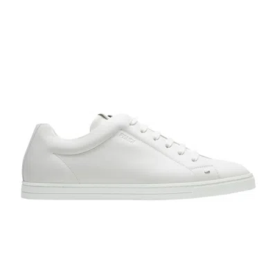 Pre-owned Fendi Leather Low 'bag Bugs - White' | Men's Size 13