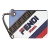 FENDI FENDI FENDI MANIA MULTICOLOUR LEATHER CLUTCH BAG (PRE-OWNED)