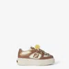 Fendi Sneakers Chunky Sole Contrast Panels In Brown