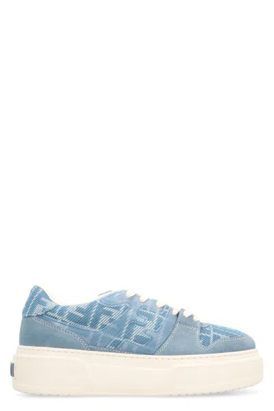 Fendi Match Low-top Sneakers In Blue