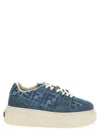 Fendi Low-top Sneakers With Contrast Stitching And Platform Sole