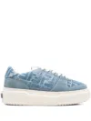 Fendi Low-top Sneakers With Contrast Stitching And Platform Sole