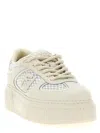 Fendi White Leather And Mesh Platform Low-tops