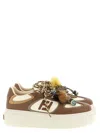 Fendi Sneakers Chunky Sole Contrast Panels