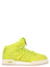 Fendi Ff Logo-embroidered High-top Sneakers In Green