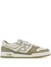 Fendi Leather Sneakers With Ff Lateral Logo In Multi